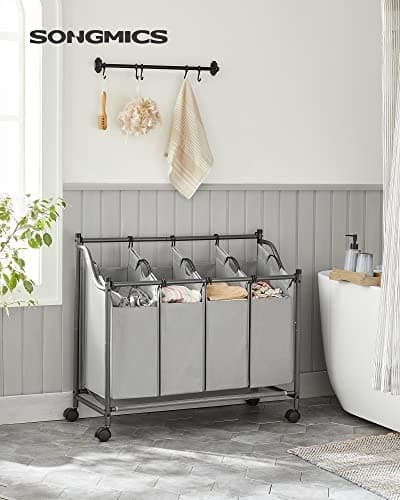 140L 4-pose vaskerisortering med hjul og låsbare hjul