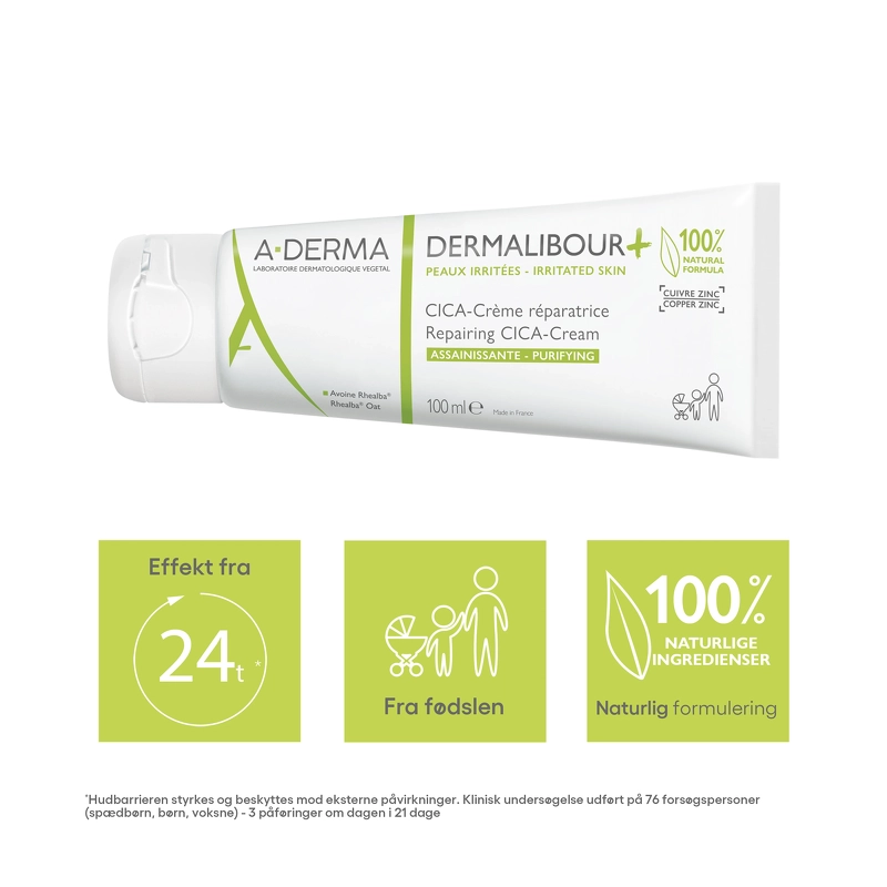A-DERMA Dermalibour+ Repairing Cica-Cream 100 ml