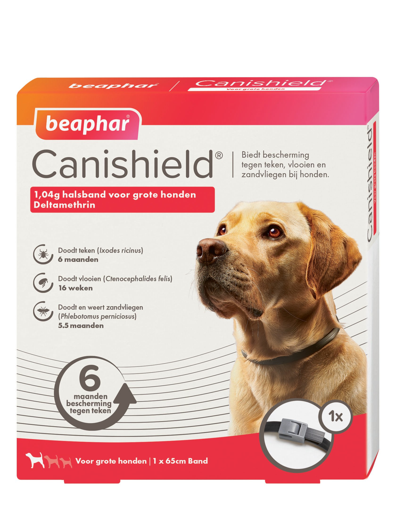 Beaphar Canishield - Anti Vlooien en Tekenband Hond - Groot - L