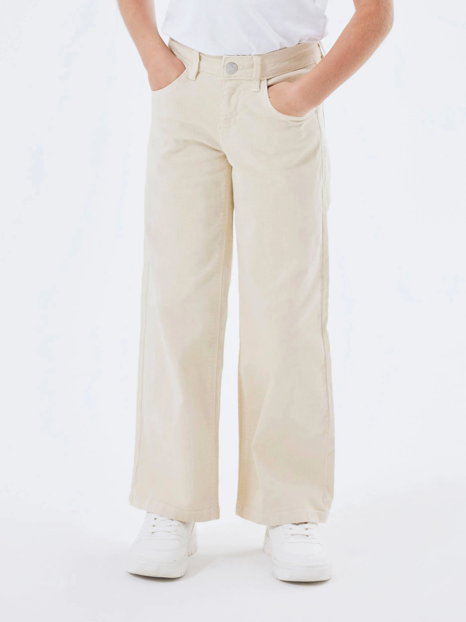 NAME IT wide leg jeans NKFROSE ecru