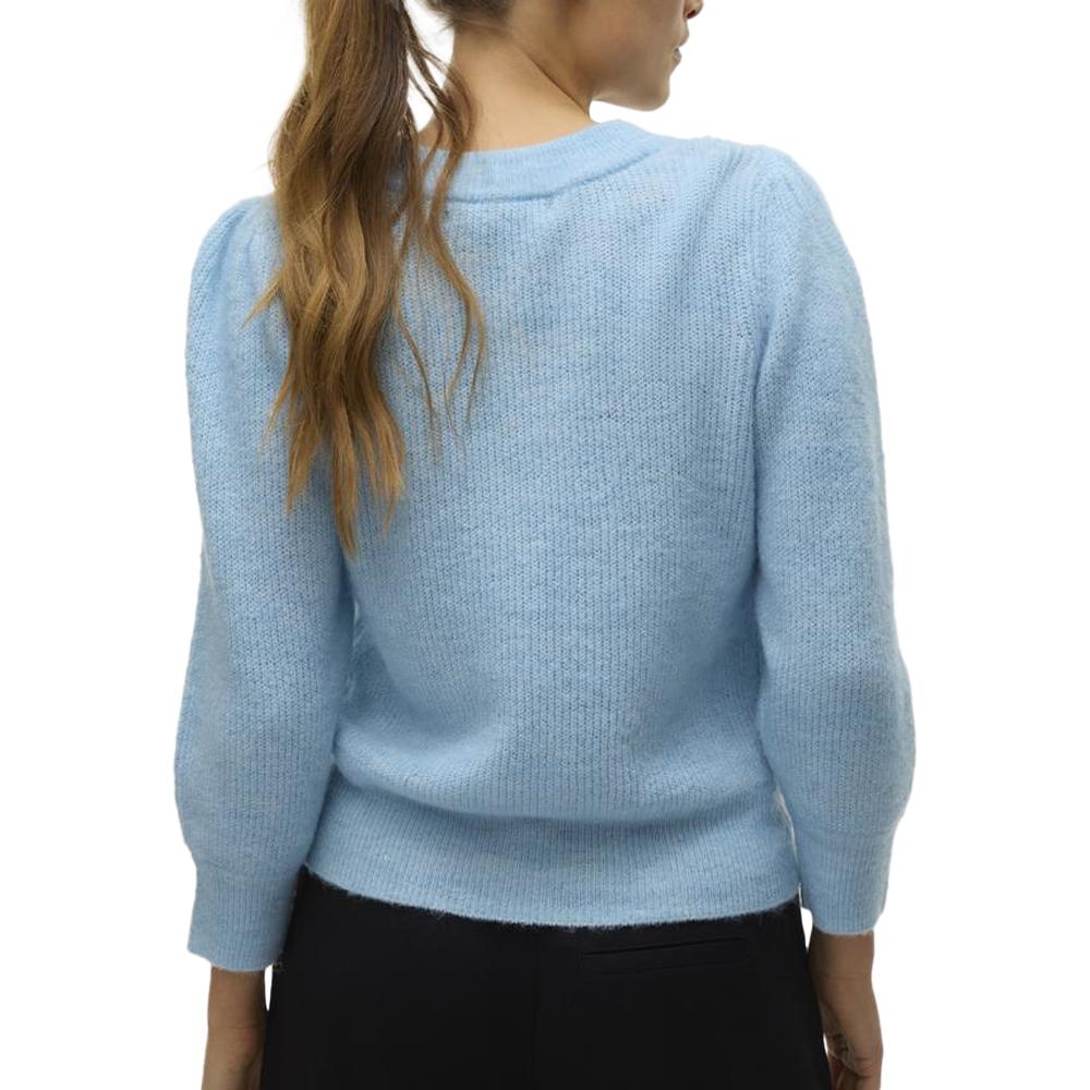 Vero Moda Pull Bleu Ciel Femme Vero Moda Vigga