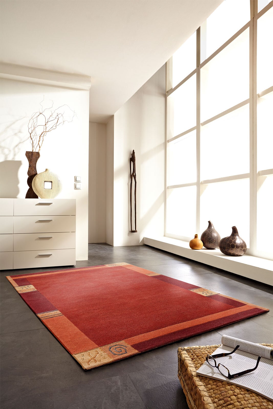 Teppich MANALI 90 x 160 cm rot