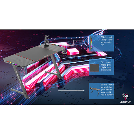 Game Y'S Gamerbord med RGB lys