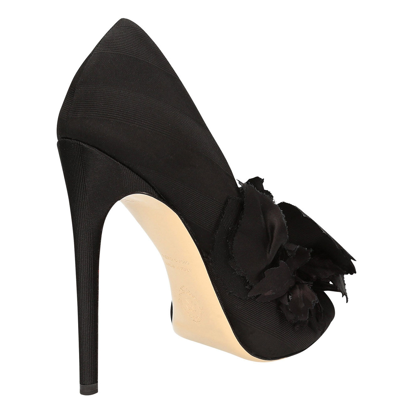 Aleksander Siradekian Sandales en Tissu noires - Talon 12 cm