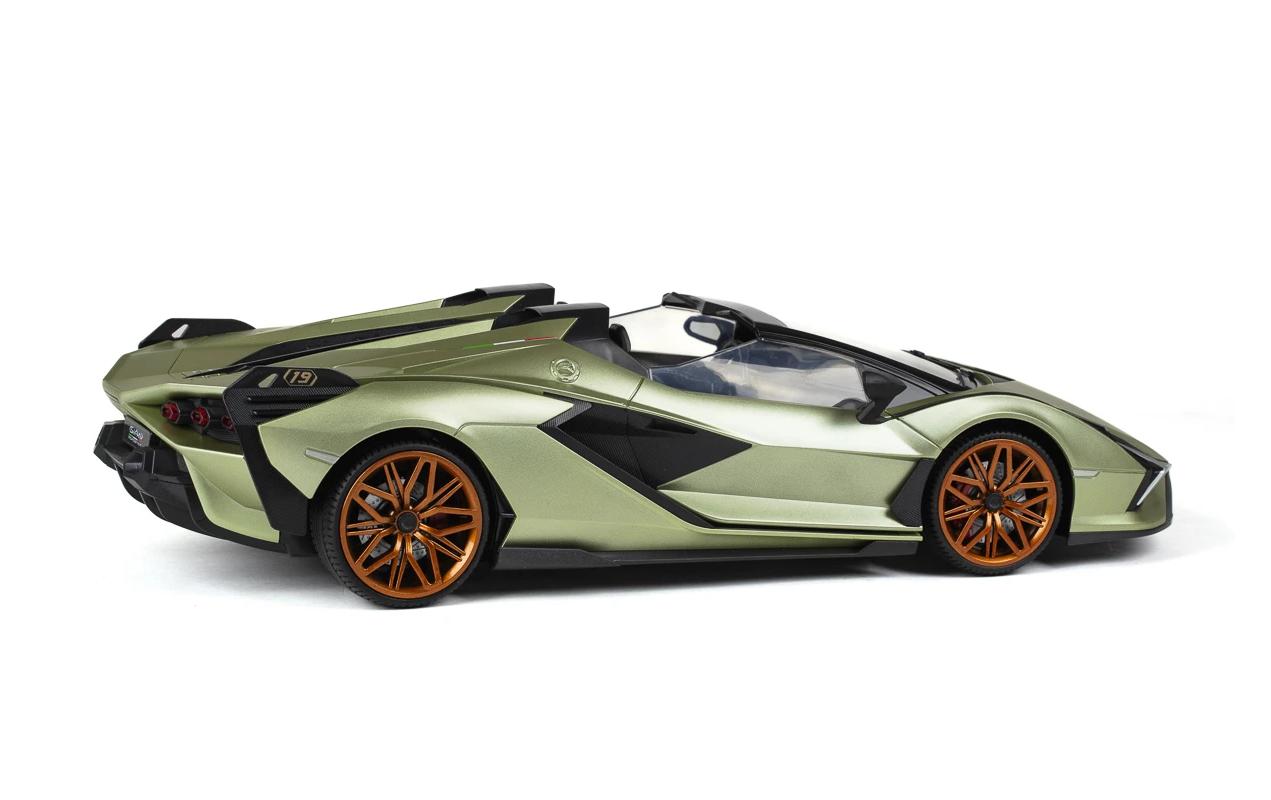 Auto Lamborghini Sian mit Licht, Grün, 1:12Ferngesteuerter Sportwagen mit Licht für Kinder ab 6 Jahren