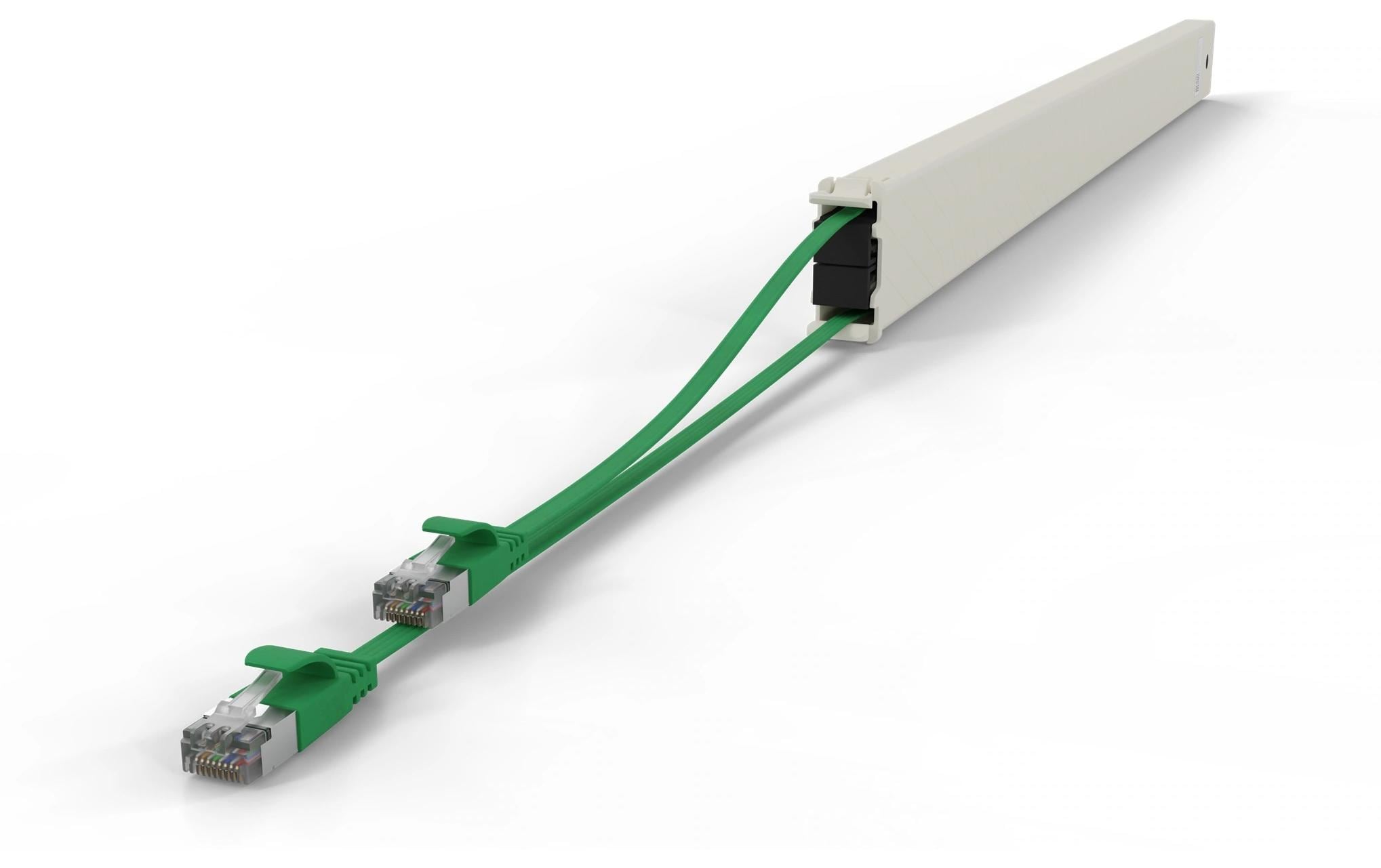 patchbox.one / Cassette / 46RU / Cat 6A, STP, 2.5 m, GrünAll-in-One Lösung für Ordnung im Netzwerkschrank