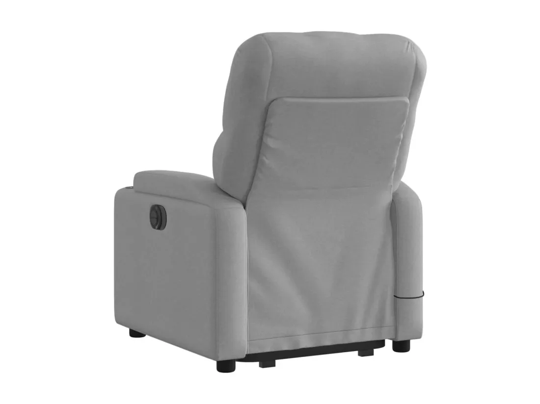 Fauteuil de massage inclinable Gris clair Tissu