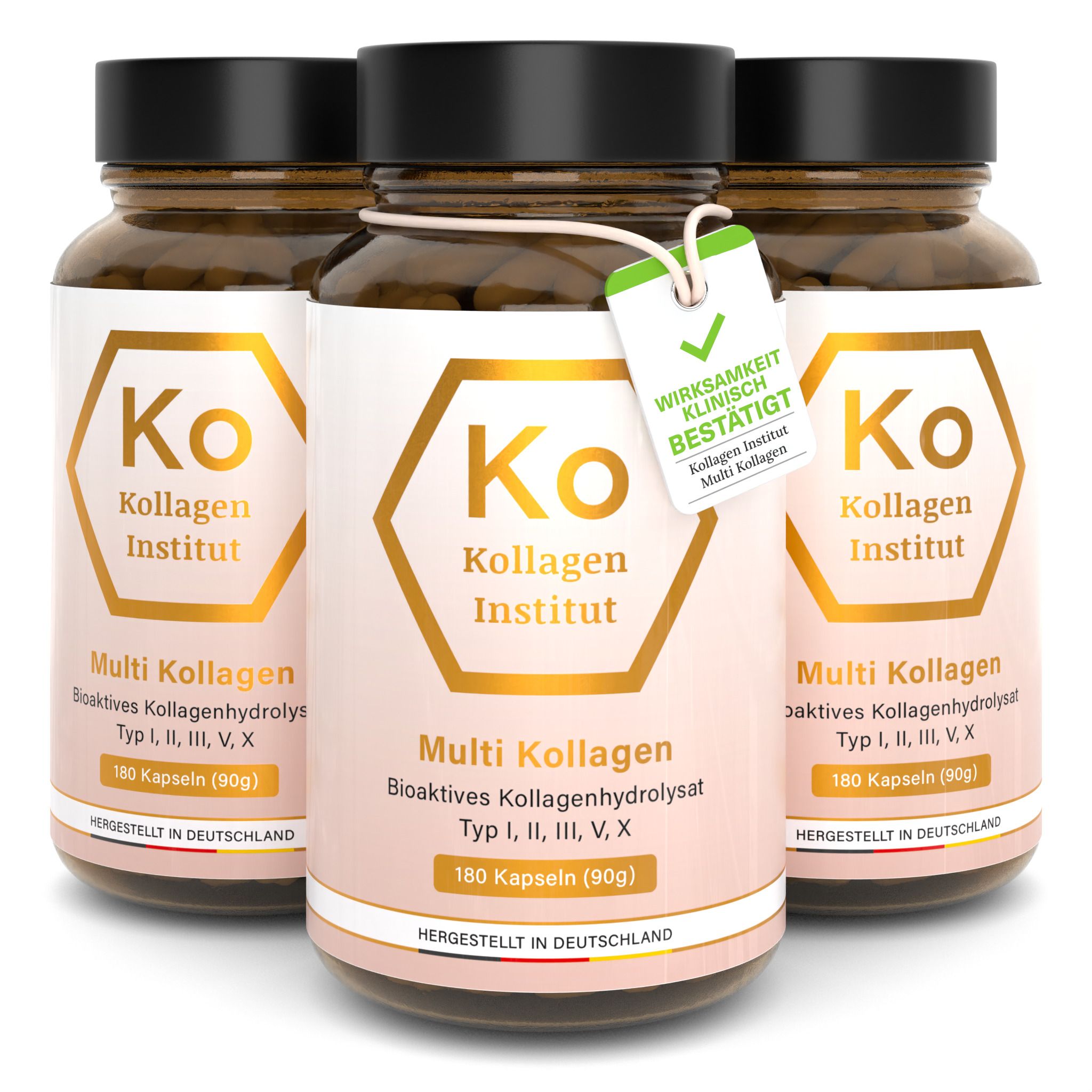Kollagen Institut: Multi Kollagen Kapseln - Typ I, II,III, V, X