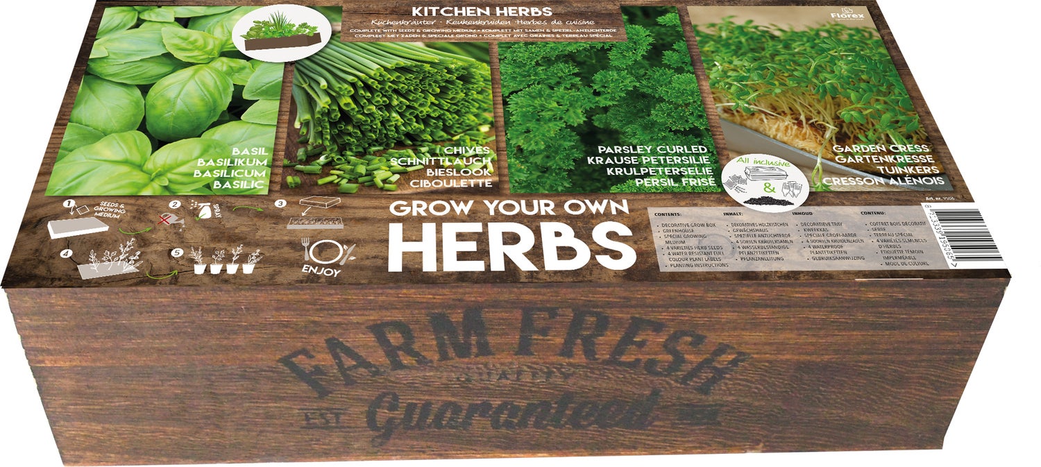 Florex kruidenzaden Farm Fresh kruidenbox