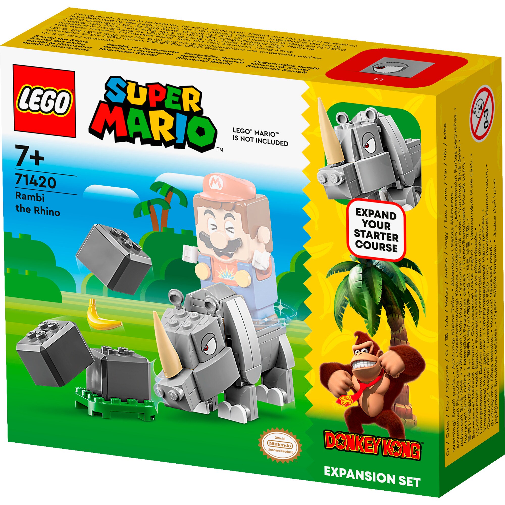 LEGO Konstruktionsspielzeug Super Mario Rambi das Rhino - Erweiterungssset