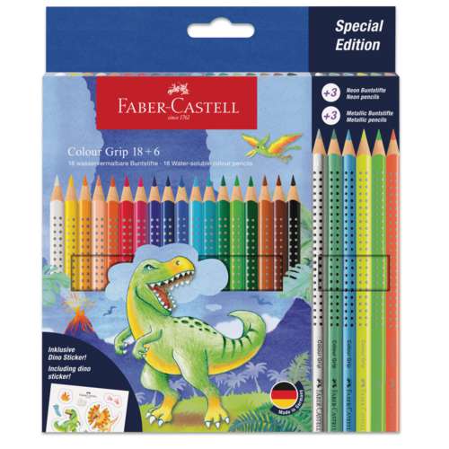 FABER-CASTELL Colour Grip Special Edition Dino, Set