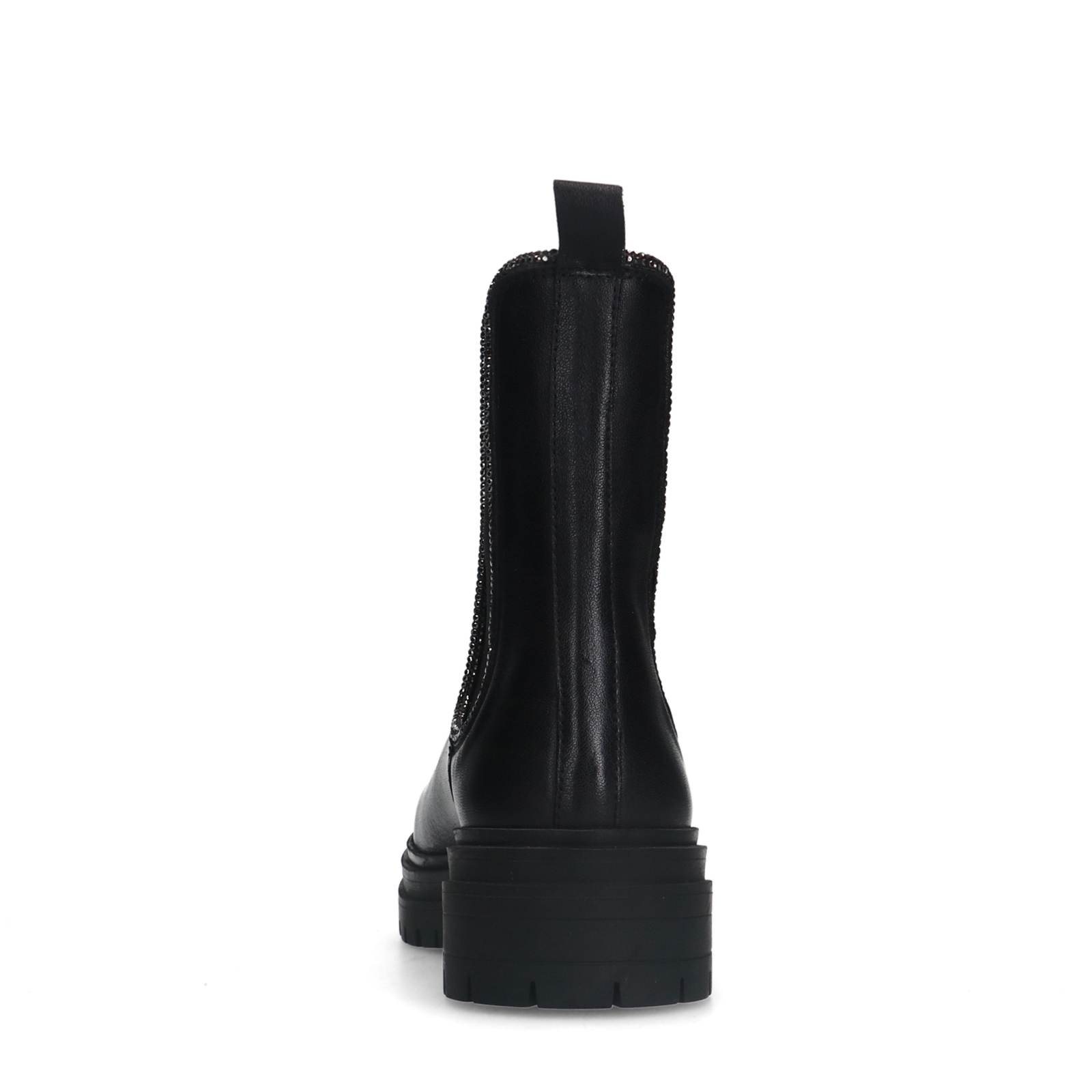 Zwarte leren chelsea boots