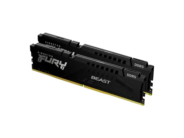 Kingston FURY Beast - DDR5 - sæt - 64 GB: 2 x 32 GB - DIMM 288-PIN - 5200 MHz / PC5-41600 - CL38 - 1.25 V - ikke bufferet - on-die ECC