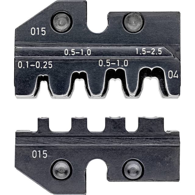 Knipex 97 49 04 Krympeindsats Uisolerede, åbne stikforbindelser Stikbredde 2,8 /4,8 mm 0.1 til 2.5 mm² Passer til mær