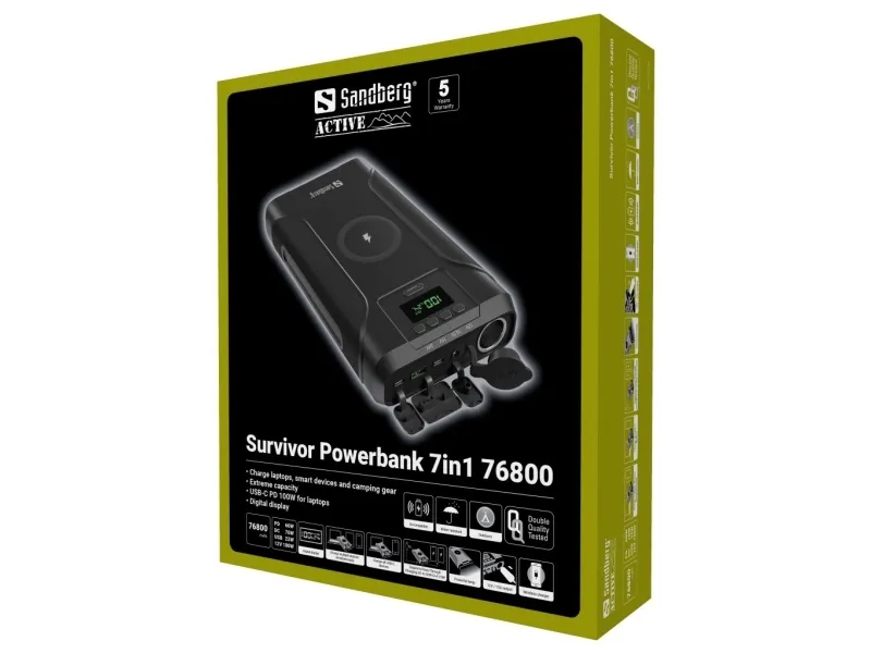 Sandberg Survivor Powerbank 7in1 76800