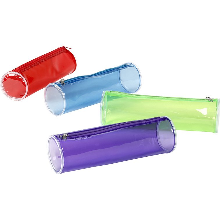 Fourre-tout viquel propyglass coloris assortis rouge bleu   vert violet dim. 70x70x220mm
