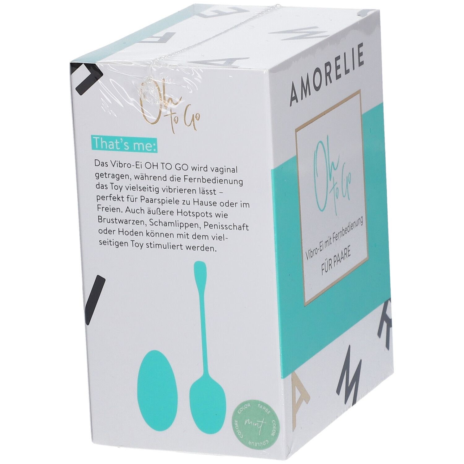 AMORELIE Oh To Go Vibro-Ei mit Fernbedienung FÜR PAARE