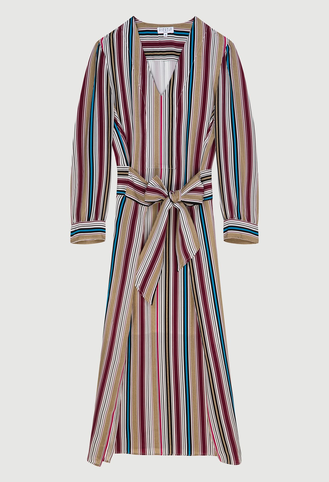 Robe mi-longue ceinturee