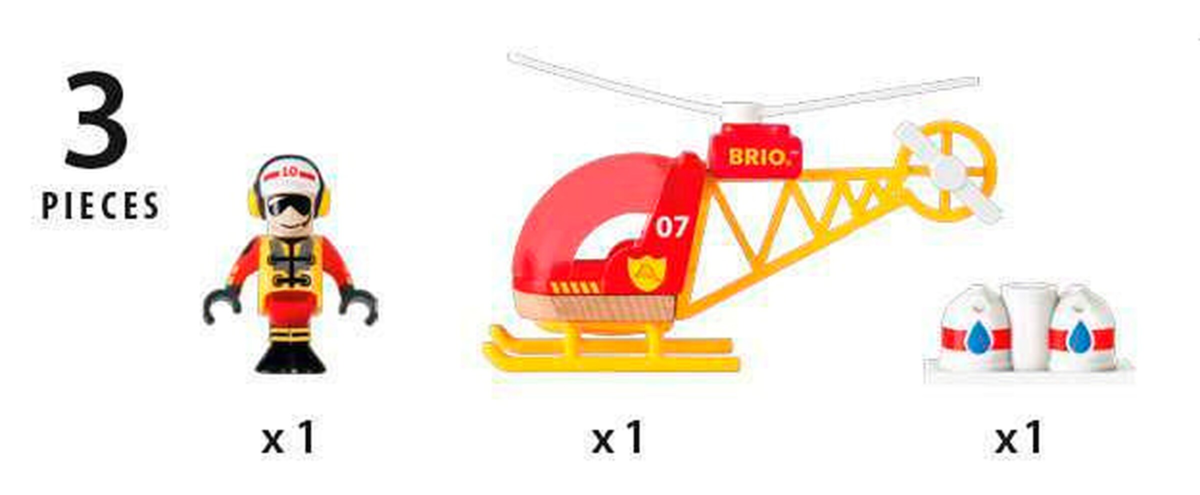 BRIO Feuerwehr-Hubschrauber