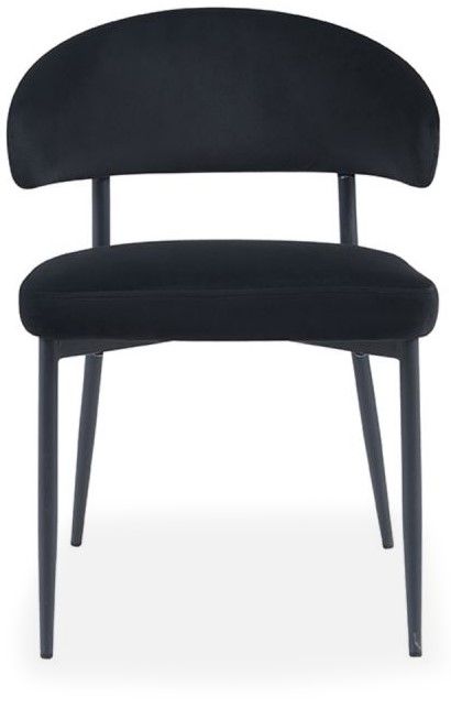 Eetkamerstoel Zwart HU-77.034 Bliss B56 x D55 x H76 cm