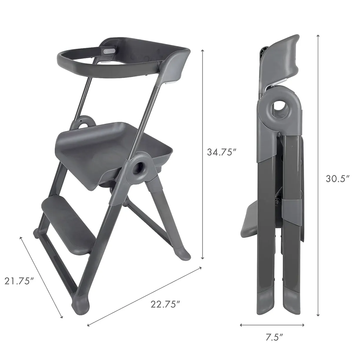 Boon Tour d'Apprentissage Pivot - Gris