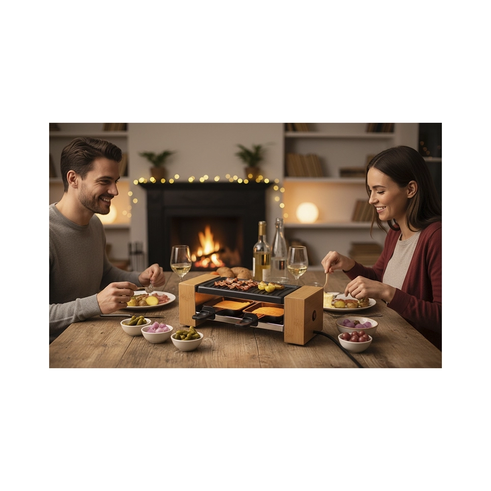 BergerLanz FSP Bamboo Raclettegrill 2 Pers.