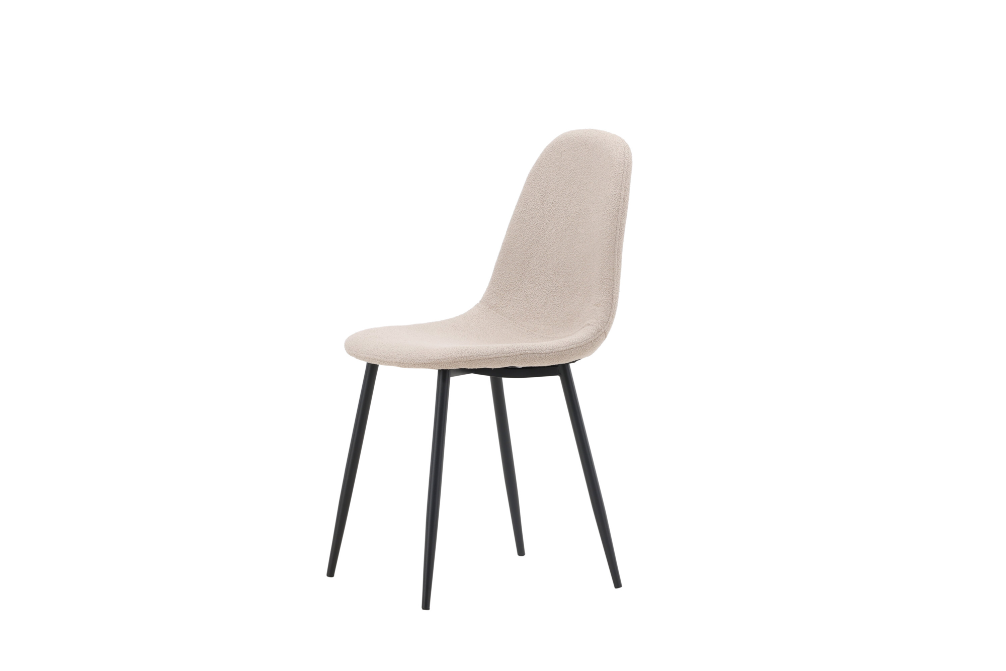 Eetkamerstoel Hakaro beige bouclé - set van 2