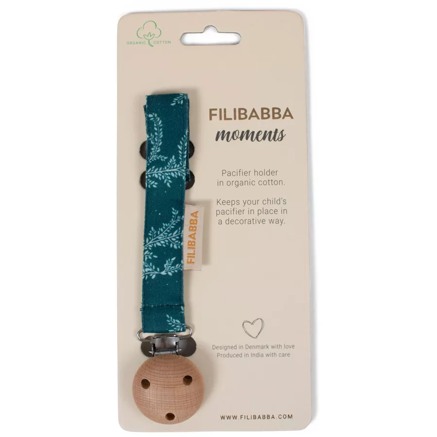 Filibabba Schnullerkette mit Klettverschluss - Night
