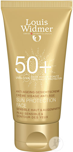 Louis Widmer Sun Face Sun Protection Anti-Âge IP50+ Tube 50ml