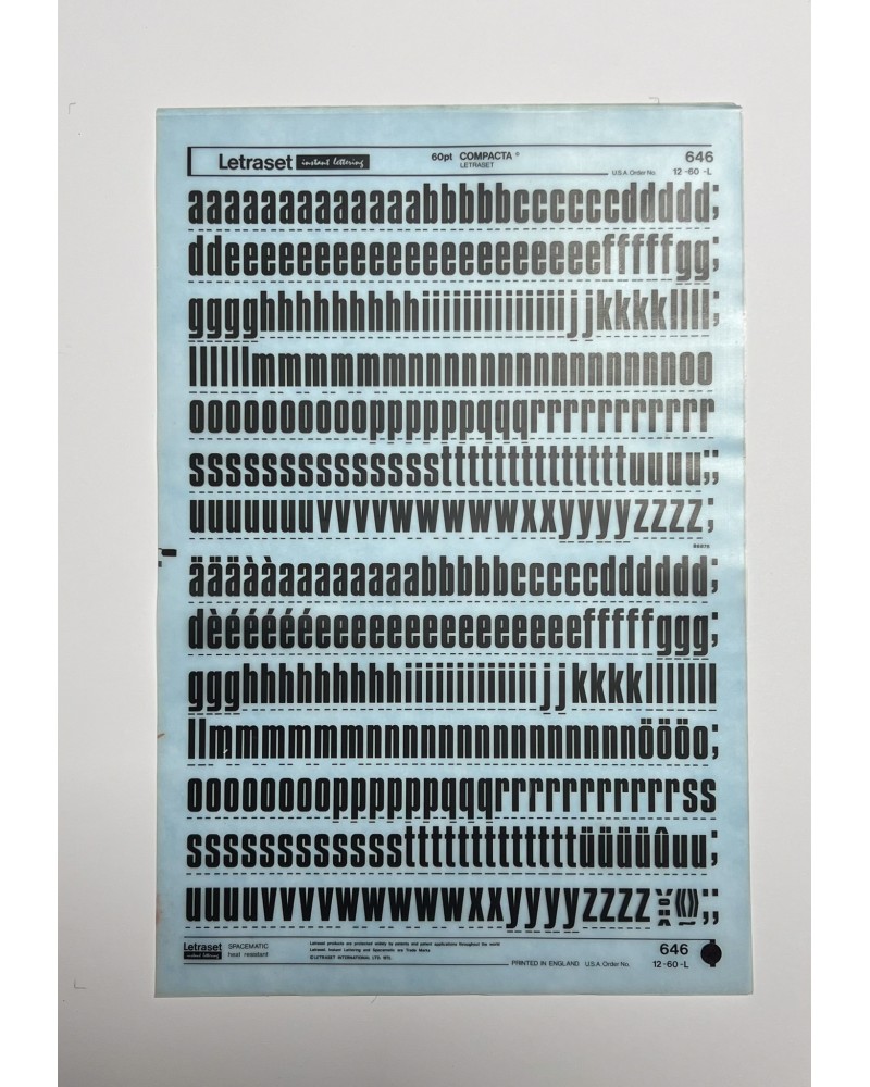 letraset-646- COMPACTA - 60pt
