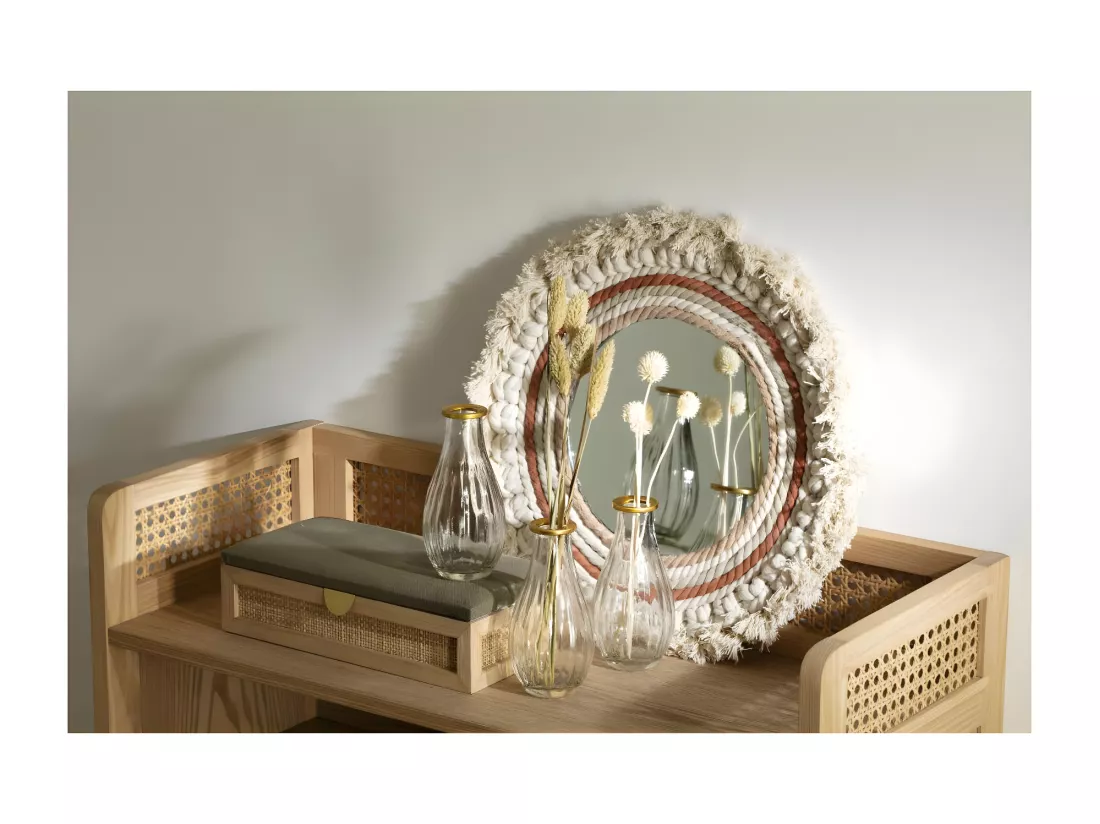 Set 3 Soliflores en Verre H 16 cm