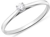 14 karaat witgouden verlovingsring met Diamant