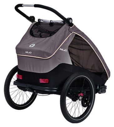 Remorque à Enfant XLC Duo S 20'' Gris Anthracite Beige