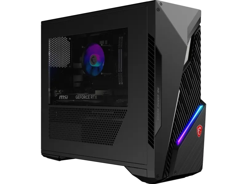 MSI - Tower gaming - i5-14400F / op til 4.7 GHz - Windows 11 Home - RAM 16 GB - SSD 1 TB - NVMe - Gigabit Ethernet - skærm: ingen - sort
