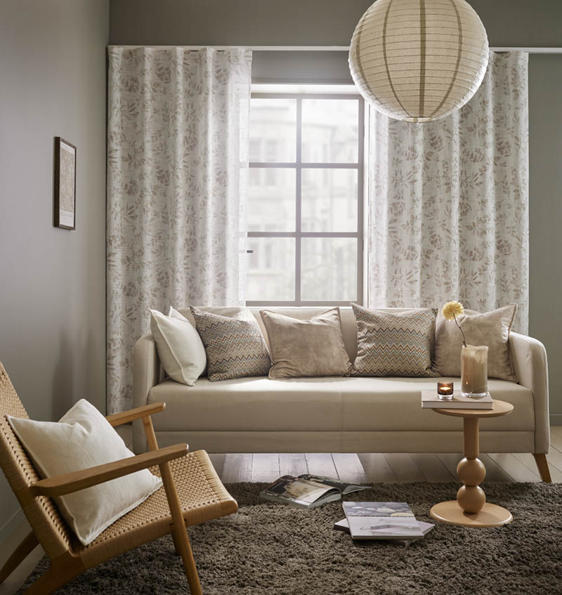 Elton gardin 140x160 beige