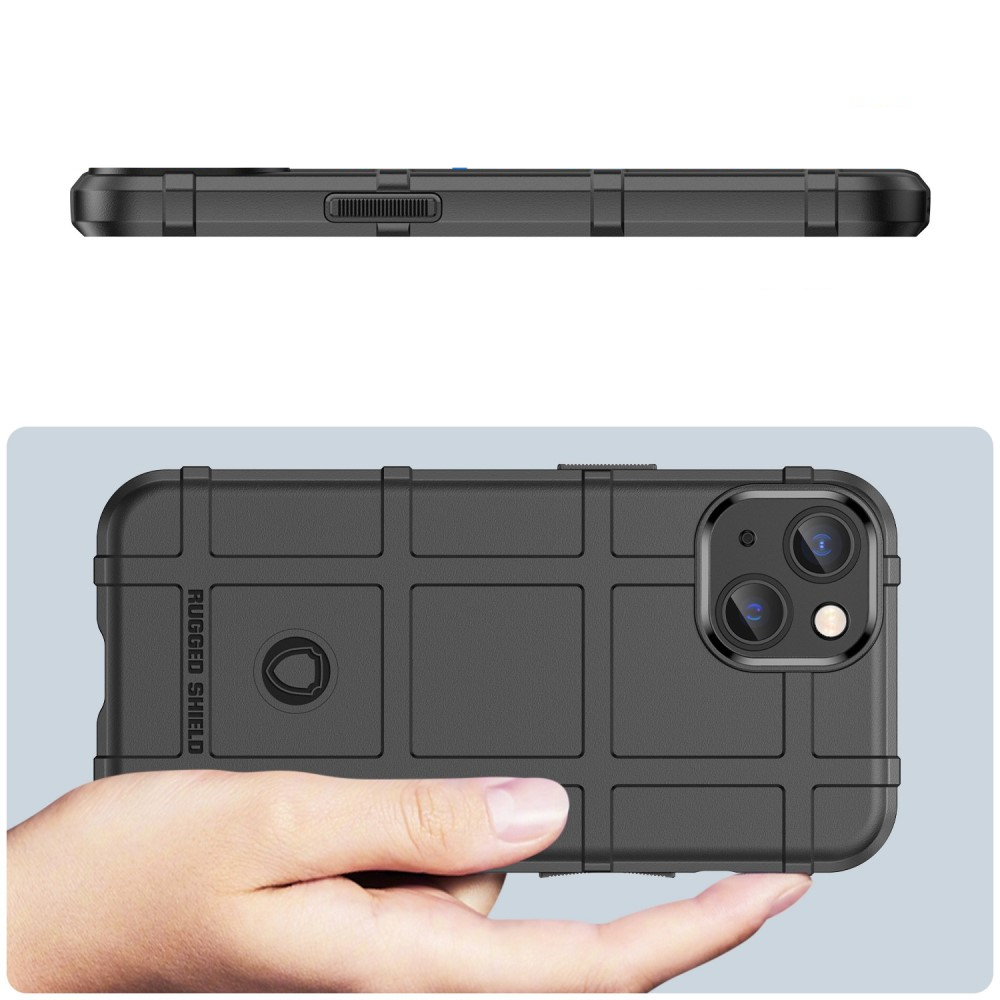 iPhone 14 Outdoor Gummi Schutzhülle Anti-Shock - Schwarz