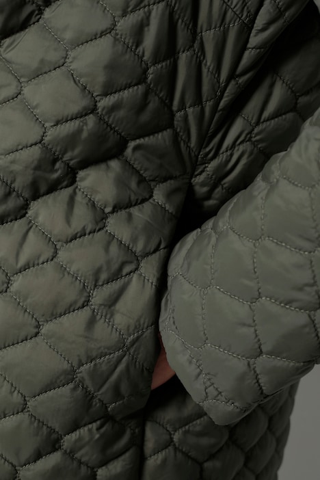 Steppjacke, Straight Fit, Hemdkragen, Langarm