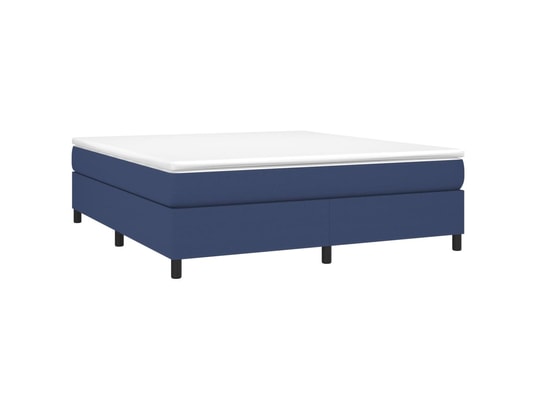 VIDAXL - Sommier 180 x 200 Sommier à ressorts de lit bleu 180x200 cm tissu