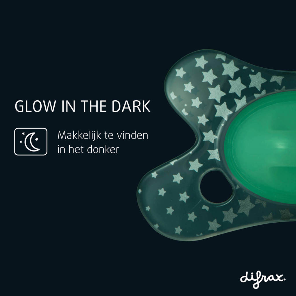 Glow in the dark fopspeen - 12+ Maanden (2 stuks)