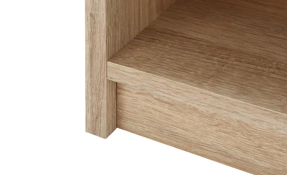 Nachtschrank 1 Schubkasten Pepe  Eiche Sonoma (Nachbildung), Weiß 1 Stück