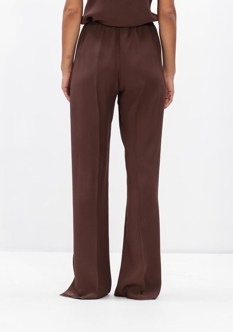 bruine forte forte pantalon envers satin matte elasticated regular pants