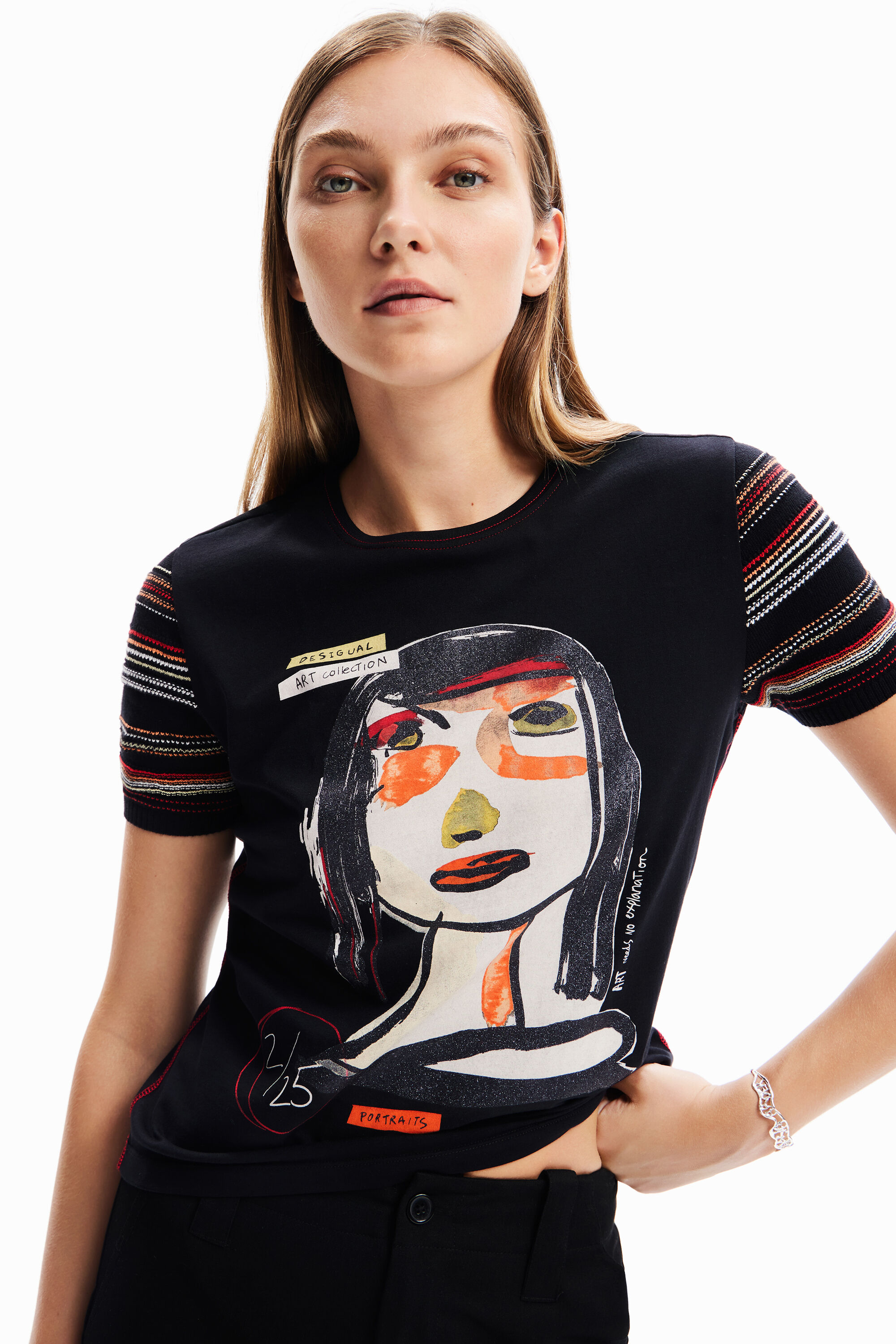 T-shirt visage arty