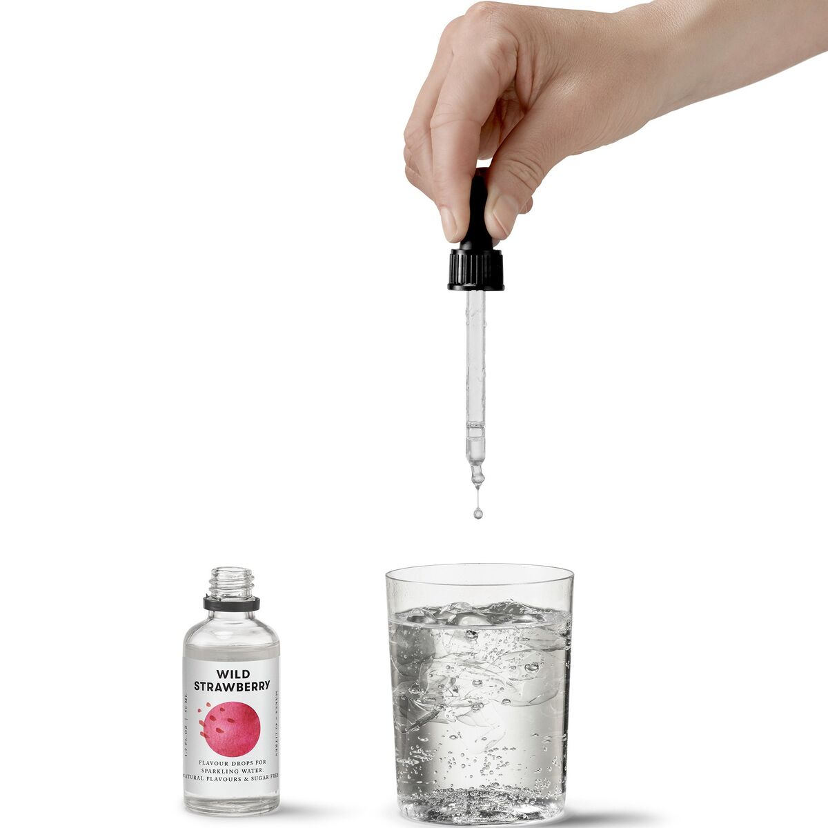 Flavour drops, wild strawberry