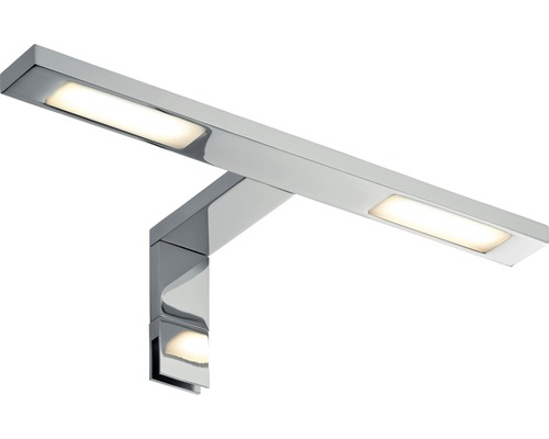 LED spiegellamp IP44 2x280 lm 2700 K HxBxD 8x30x11 cm Galeria Dubbele Haak chroom