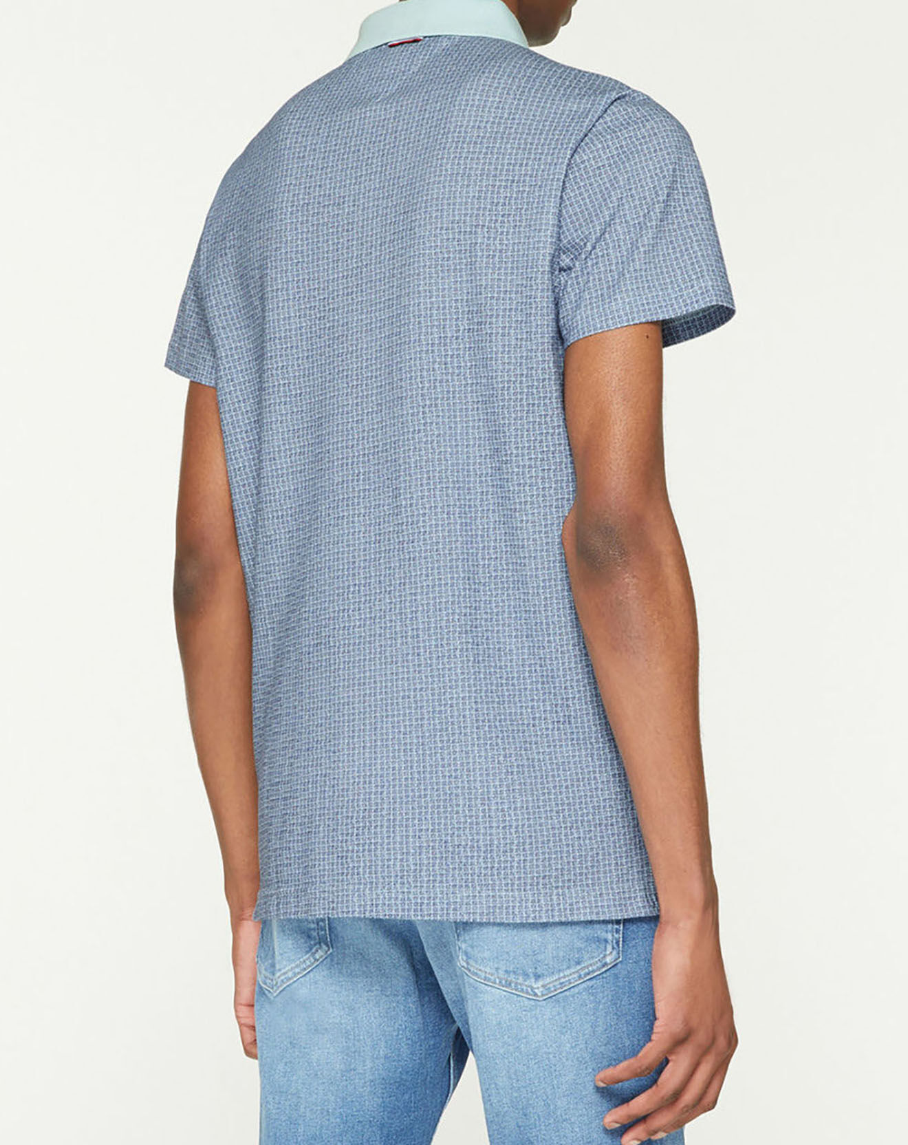Tommy Hilfiger Polo slim fit imprimé fantaisie bleu moyen