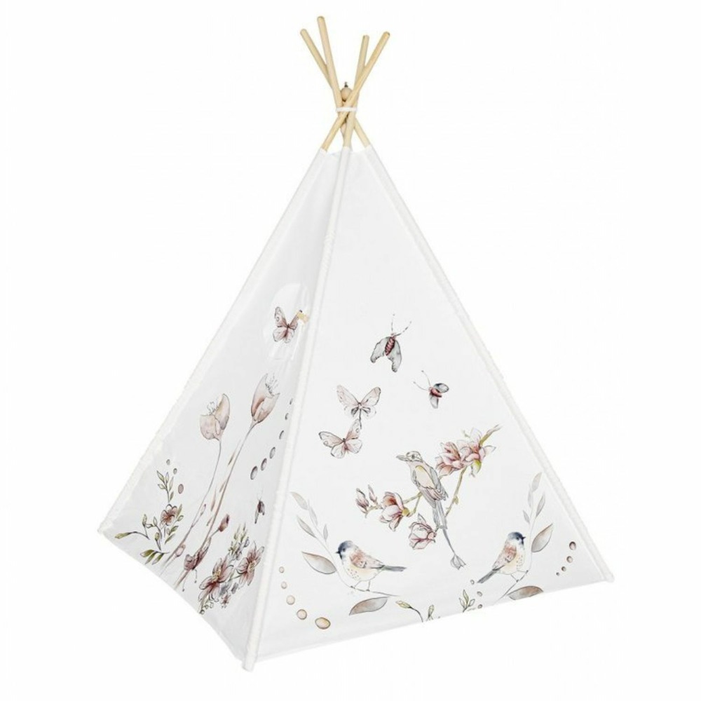 Tipi enfant nature avec coussins