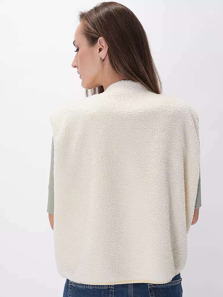 AMERICAN VINTAGE Gilet in Felloptik HOKTOWN creme