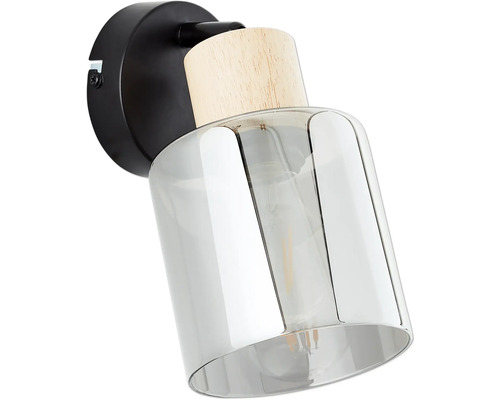 Plafondspot, 1-lichts, HxB 20x11 cm, zwart