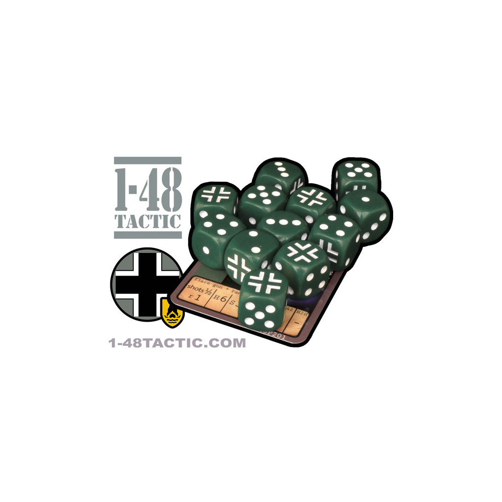 1-48 Tactic - 12 US Volksgrenadier Faction Dice + Exclusive Weapon Card