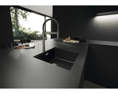 Blanco keukenkraan met handdouche CULINA-S II MINI satijn donker staal 527469